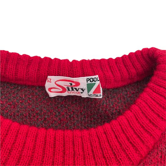 100% Wool Vintage 70s Silvy Italian Sweater - Picture 3 of 4